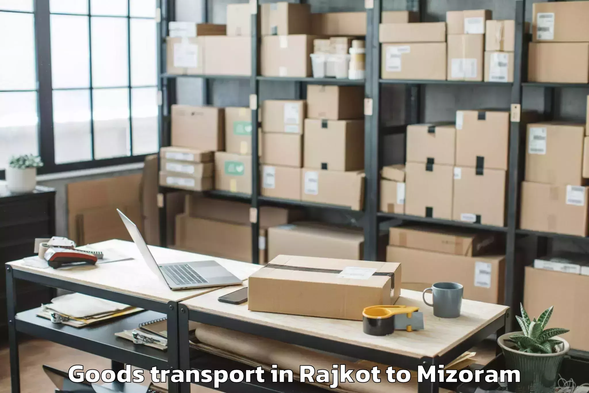 Efficient Rajkot to Ngopa Goods Transport